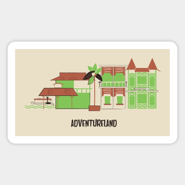 Adventureland I Magnet by Lunamis